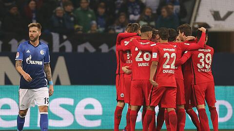 Die Eintracht freut sich über ihr Tor