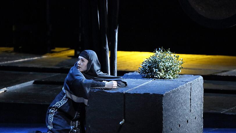 Carmen Gianattasio als Norma in der Wiederaufnahme von Jürgen Roses Inszenierung der gleichnamigen Oper von Vincenzo Bellini im Nationaltheater. Carmen Gianattasio als Norma in der Wiederaufnahme von Jürgen Roses Inszenierung der gleichnamigen Oper von Vincenzo Bellini im Nationaltheater.