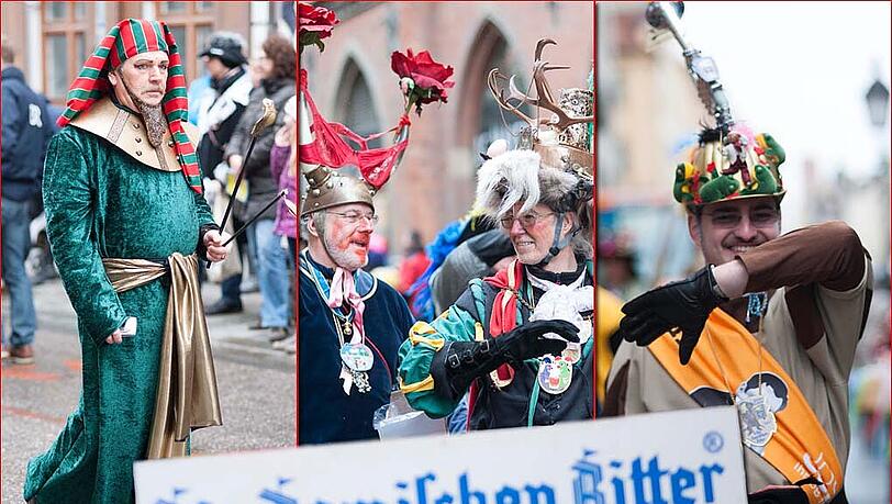 Der Faschingsumzug der Damischen Ritter musste für eine halbe Stunde gestoppt werden. Der Faschingsumzug der Damischen Ritter musste für eine halbe Stunde gestoppt werden.