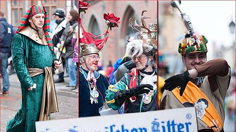 Der Faschingsumzug der Damischen Ritter musste für eine halbe Stunde gestoppt werden.