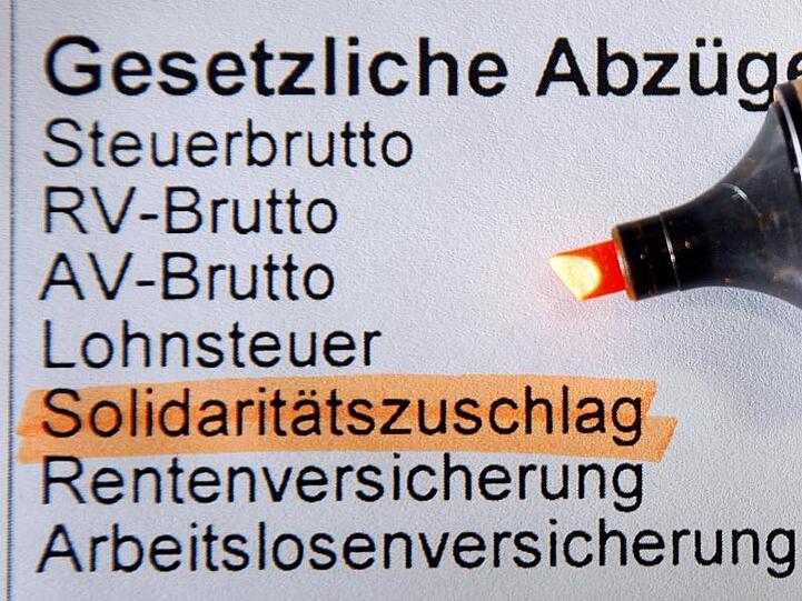 Minister Altmaier möchte den Solidaritätszuschlag bis 2026 schrittweise abschaffen.