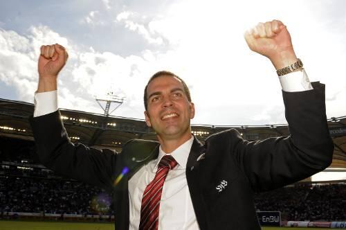 Bejubelt er den Sensations-Coup: Markus Babbel.