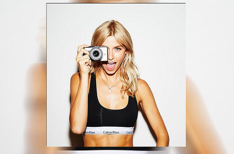 Auch GNTM-Gewinnerin Lena Gercke shootet für das bekannte Modelabel.