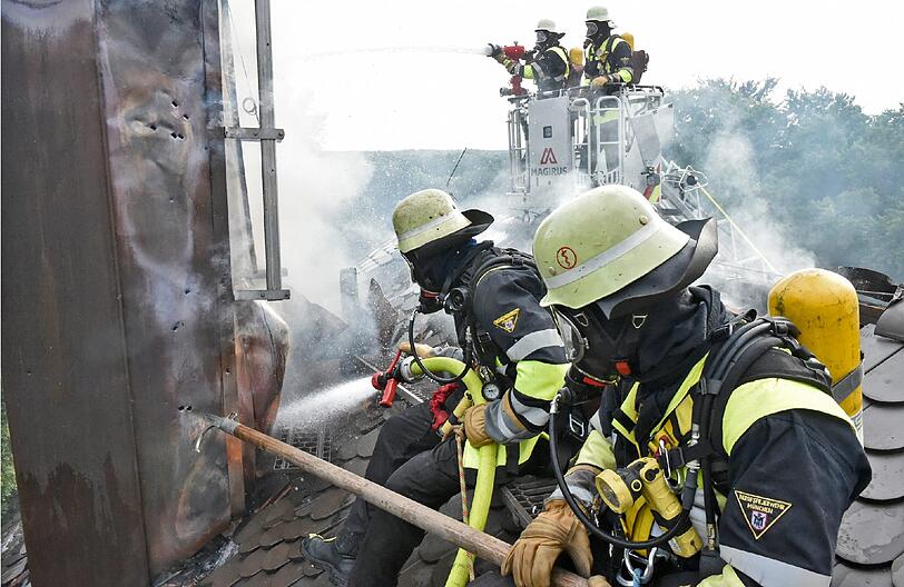 Bilder vom Brand in Giesing