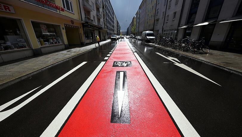 Ein Streitpunkt: der Radweg auf der Theresienstraße.