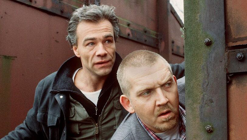 Ballauf und Schenk alias Klaus J. Behrendt (l.) und Dietmar Bär in ihrem ersten gemeinsamen "Tatort: Willkommen in Köln" aus dem Jahr 1997.