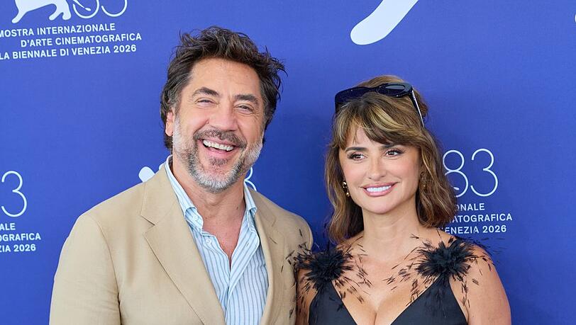 Javier Bardem und Penelope Cruz in Venedig. Javier Bardem und Penelope Cruz in Venedig.