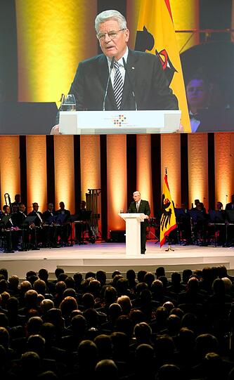 Bilder von den Einheitsfeierlichkeiten in Frankfurt am Main.