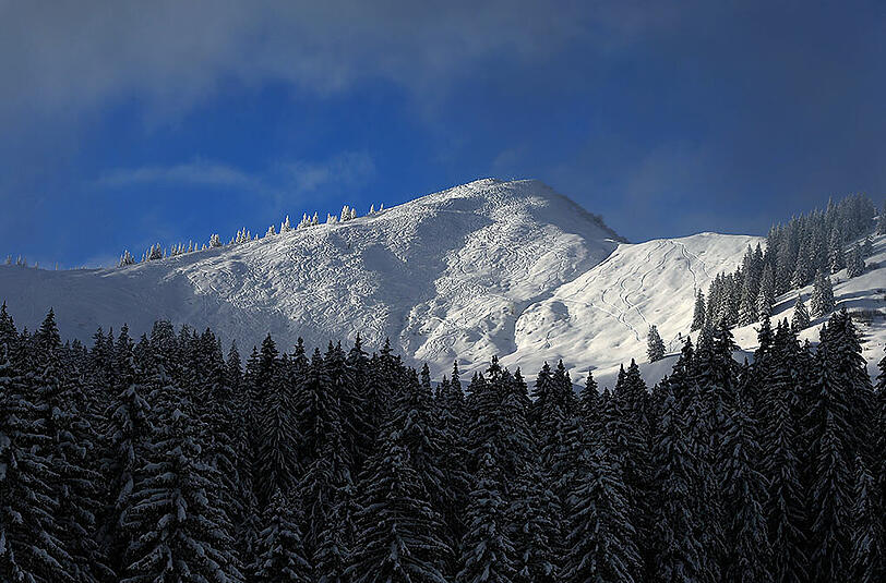 Das Skigebiet am Riedberger Horn.