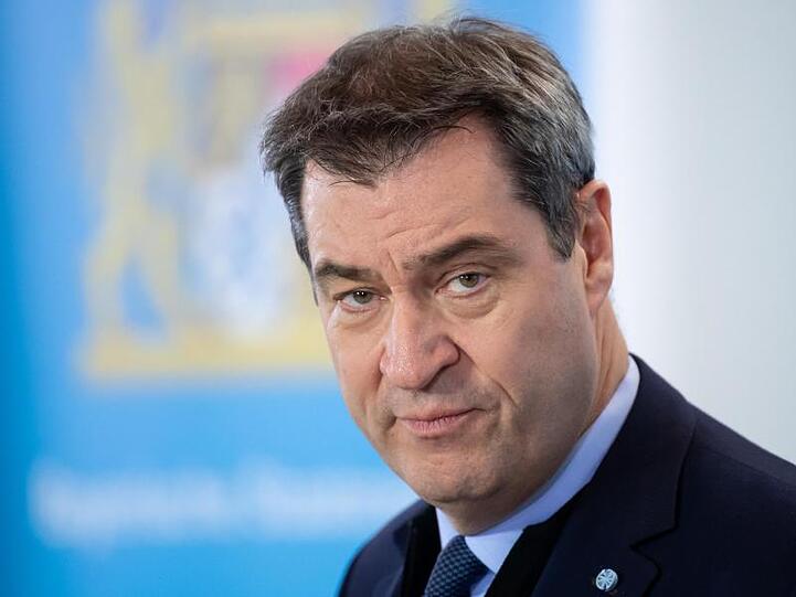 Markus Söder (CSU), Ministerpräsident von Bayern, nimmt an einer Pressekonferenz teil. Foto: Sven Hoppe/dpa