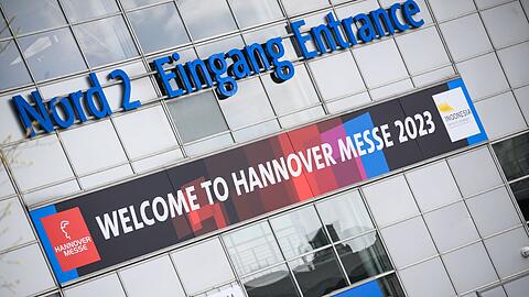 Wieder am Start: Die Hannover Messe fiel wegen der Pandemie 2020 in Präsenzform ganz aus. 2021 und 2022 gab es sie nur als digitale und verkleinerte Ausgabe.