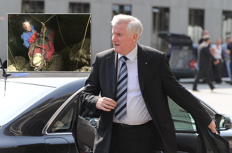 Horst Seehofer dankte den Rettern von Johann Westhauser.