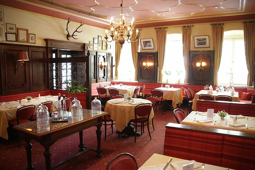 Der Speisesaal des Hotel Post in Altötting.