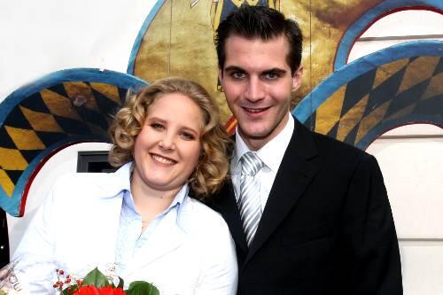 Das neue Narrhalla-Prinzenpaar Sandra II. und Peter III.