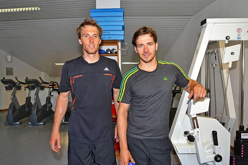 Trainingspartner: Fritz Dopfer (links) und Felix Neureuther.