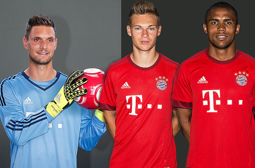 Dürfen sich heute beweisen: Sven Ulreich, Joshua Kimmich und Douglas Costa stehen in der Startelf