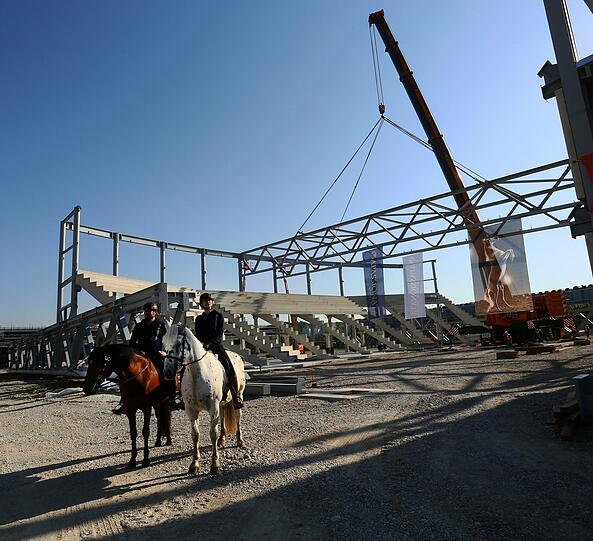 Die Bilder von der Apassionata-Baustelle in Fröttmaning.