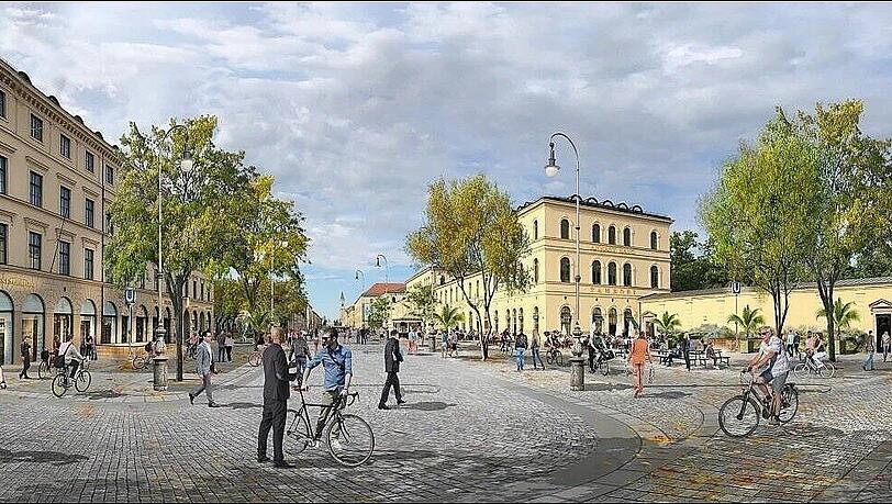Der Odeonsplatz, wie er einmal aussehen könnte. Der Odeonsplatz, wie er einmal aussehen könnte.
