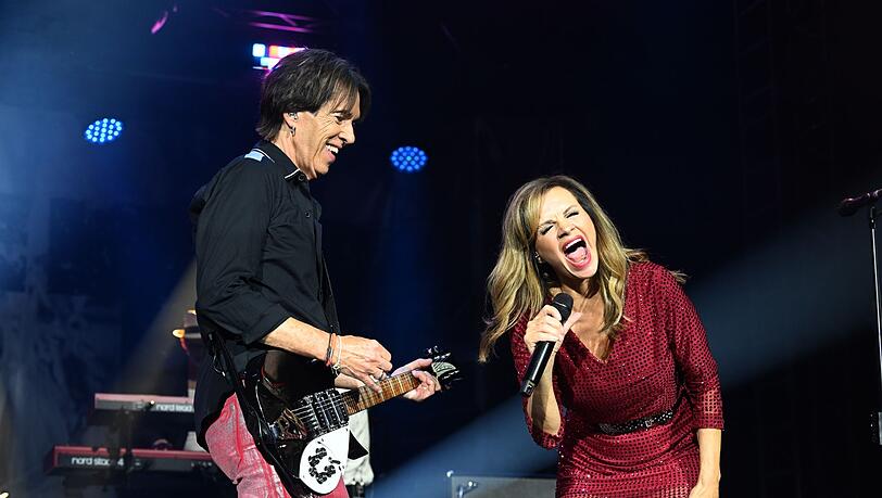 Harmonierten gut miteinander: Roxette-Urgestein Per Gessle und Neuzugang Lena Philipsson.