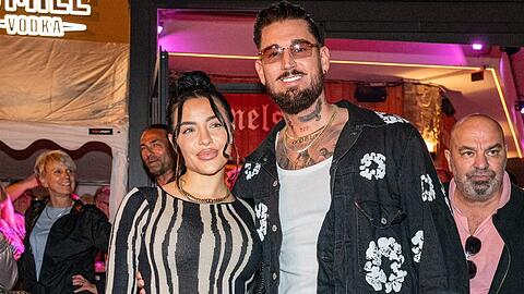 Leyla Lahouar und Mike Heiter hatten am Wochenende einen Autounfall.