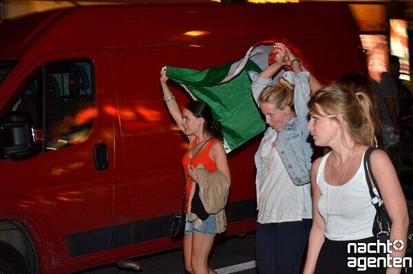 Jubel in München: So feiern die Italiener.