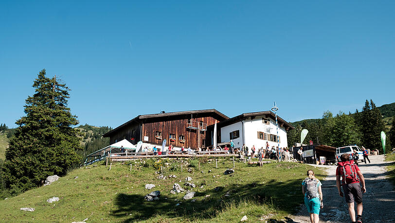 Familienfreundlich: die Priener Hütte. Familienfreundlich: die Priener Hütte.