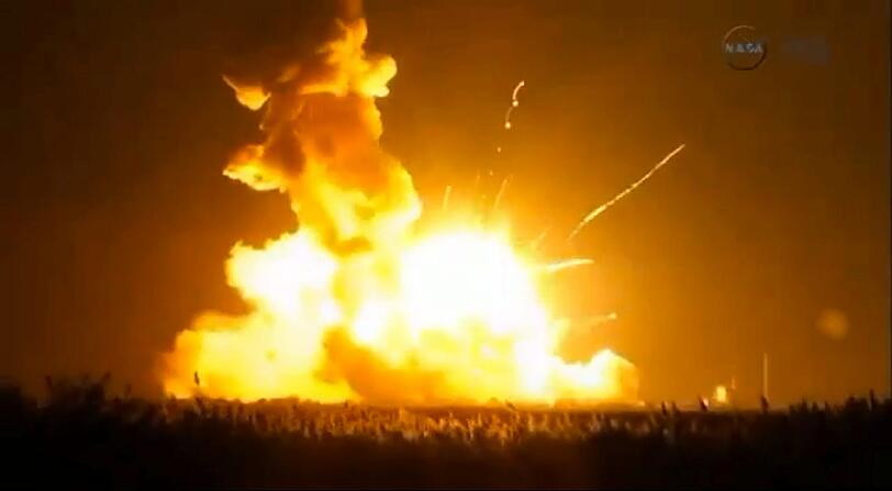 Rakete mit US-Raumfrachter «Cygnus» explodiert bei Start zur ISS: Die Bilder...
