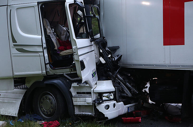 Auf der A6 bei Nürnberg hat es erneut einen tödlichen Lkw-Unfall gegeben. Die Bilder.
