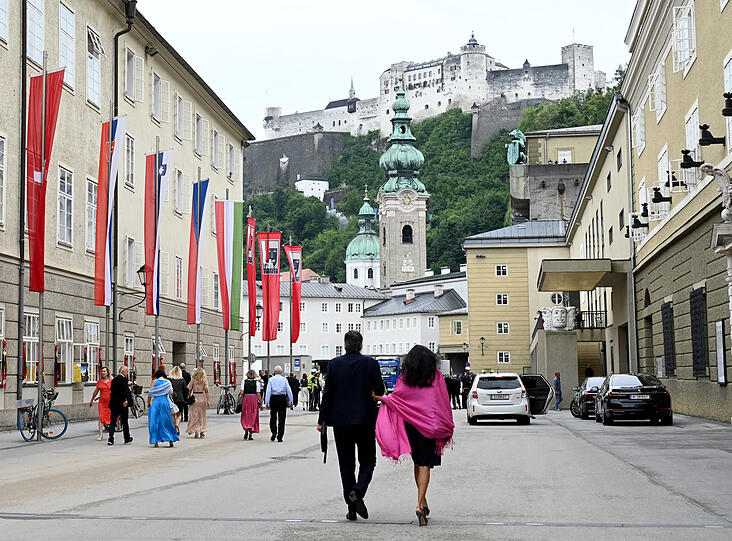 Der Festspielbezirk in Salzburg.