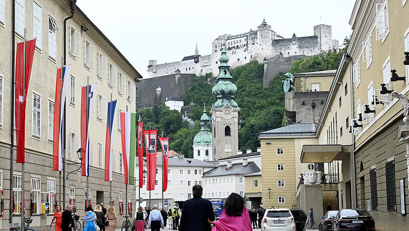 Der Festspielbezirk in Salzburg. Der Festspielbezirk in Salzburg.