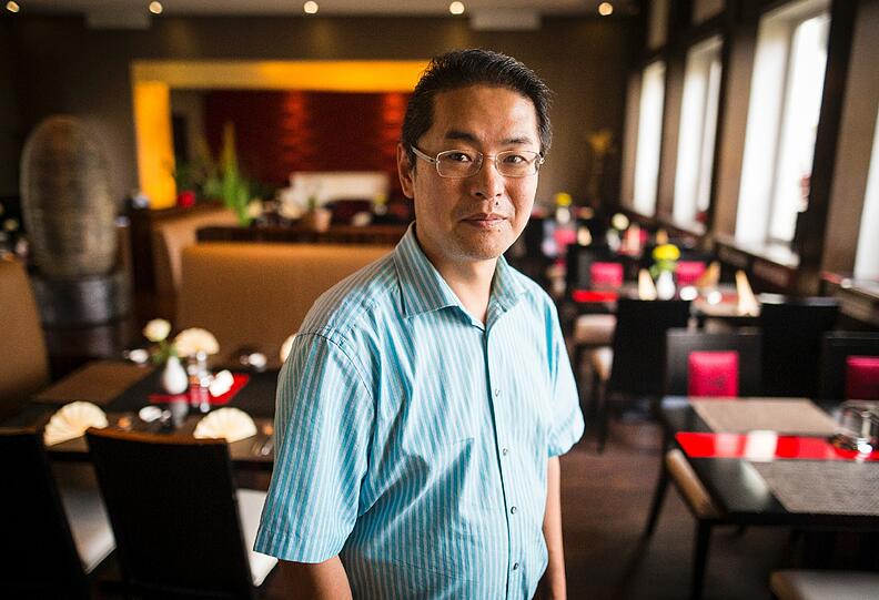 Der Stuttgarter Restaurantchef Guoyu Luan.