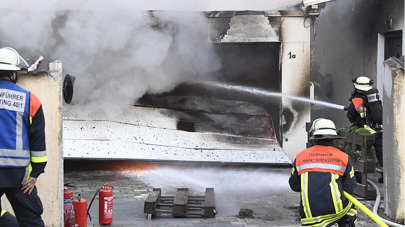 Innerhalb einer halben Stunde war der Brand gelöscht.