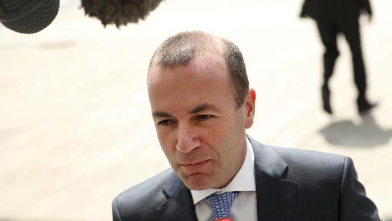 Manfred Weber, Fraktionschef der Europäischen Volkspartei (EVP), spricht mit Medienvertretern. Foto: Francisco Seco/AP/Archivbild Manfred Weber, Fraktionschef der Europäischen Volkspartei (EVP), spricht mit Medienvertretern. Foto: Francisco Seco/AP/Archivbild