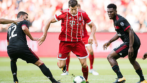 Robert Lewandowski blieb gegen den AC Milan torlos.