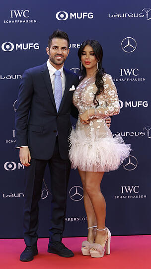 Cesc Fabregas und seine Frau Daniella Semaan.
