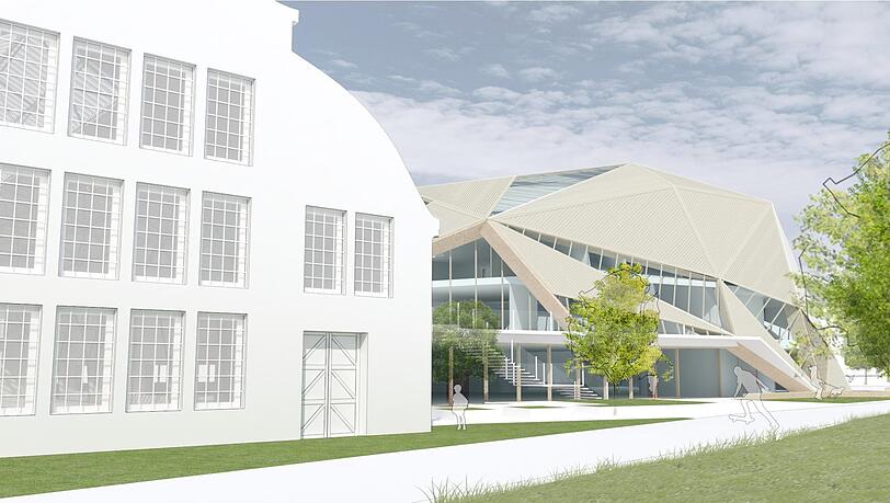 Die denkmalgeschützte Halle der Eggenfabrik in Pasing wird umgebaut, daneben kommt ein Neubau. Die denkmalgeschützte Halle der Eggenfabrik in Pasing wird umgebaut, daneben kommt ein Neubau.