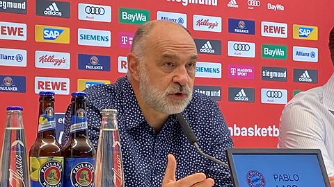 "Das ist mein erstes Jahr in einer für mich neuen Liga. Wir versuchen, den Titel zu gewinnen, aber das wollen andere starke Klubs auch", sagt FCBB-Coach Pablo Laso.
