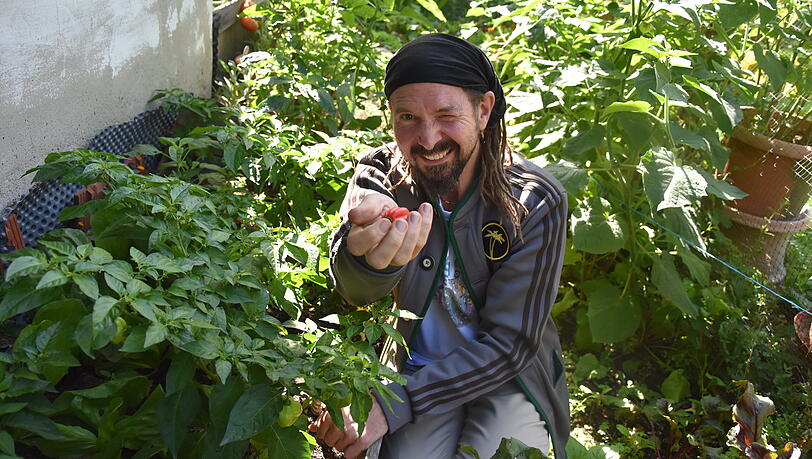 Mit Garten-Videos und vegetarischen Rezepten inspiriert Steffen Prase sein Publikum in den Sozialen Medien.