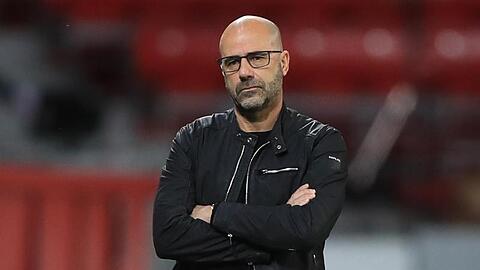 Hatte allen Grund zur Freude, reagierte aber auf eine Frage gereizt: Leverkusen-Trainer Peter Bosz.