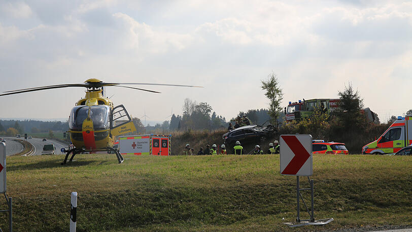 Bilder vom Unfallort an der A9.