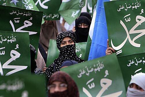 Auch in Pakistan kam es zu Demonstrationen.