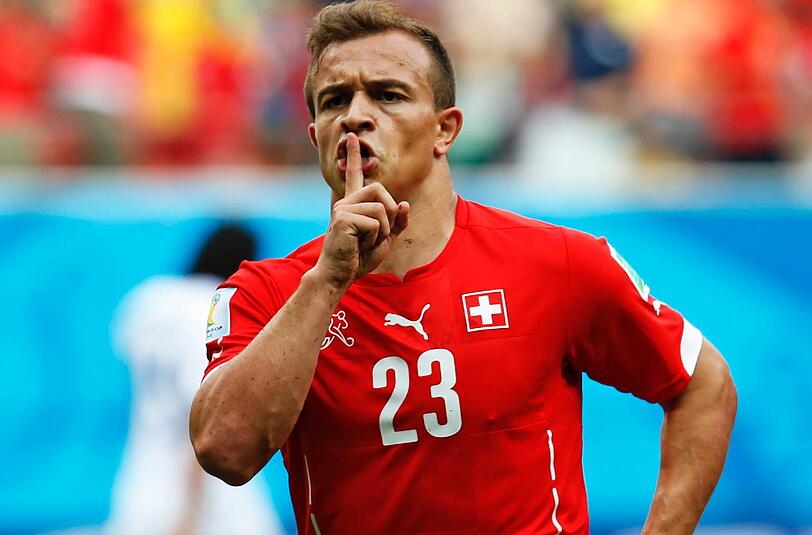 "Schhhhhhhhh": Xherdan Shaqiri ließ gegen Honduras alle Kritiker verstummen.