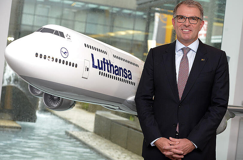 Lufthansa-Vorstandschef Carsten Spohr verbreitet Optimismus.