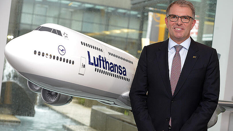 Lufthansa-Vorstandschef Carsten Spohr verbreitet Optimismus. Lufthansa-Vorstandschef Carsten Spohr verbreitet Optimismus.