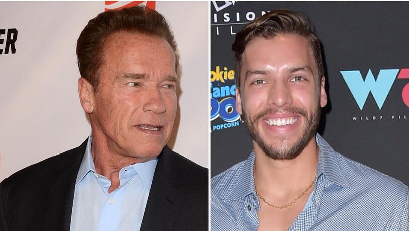 Unverkennbar Vater und Sohn: Arnold Schwarzenegger und Joseph Baena.