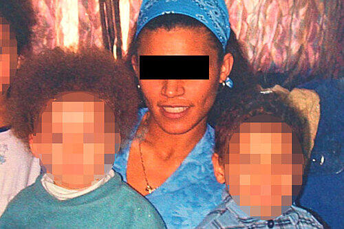Angeklagt: Denise R. (28), hier mit zwei ihrer drei Kinder.