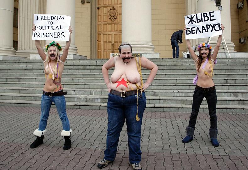 Femen-Nacktprotest: Die Bilder