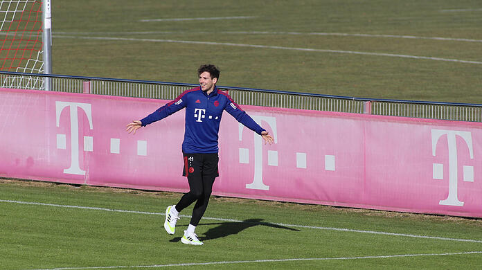 Gut drauf beim Lauftraining:Leon Goretzka, der für sein Comeback schuftet.