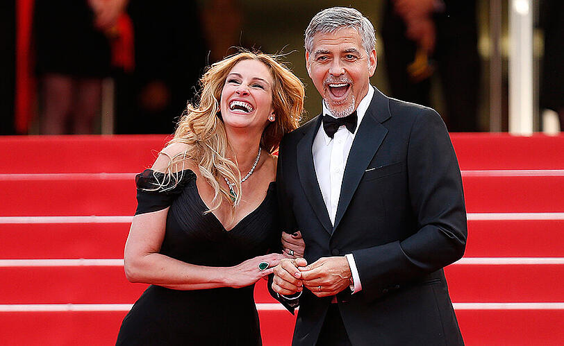 Hatten viel zu lachen: Julia Roberts und George Clooney