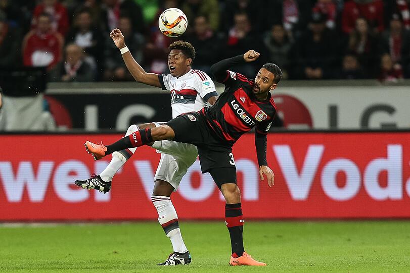 DAVID ALABA NOTE 3: Ballsicher wie immer, mit viel Übersicht auf seiner Linksverteidiger-Position. Kümmert sich sehr um Coman, auch wenn der mal Stress hat wie mit Leverkusens Jedvaj. Nicht wirklich gefordert.